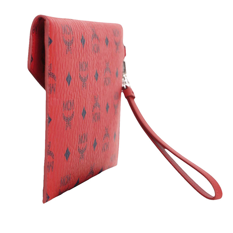 NEW MCM VIP CLIENT GIFT Red Visetos ROCKET GRAPHIC Envelope Clutch POUCH BAG HTF