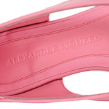 sz 37 NEW $795 ALEXANDER MCQUEEN Pink Suede KING & QUEEN SKULL Flats SANDALS NIB