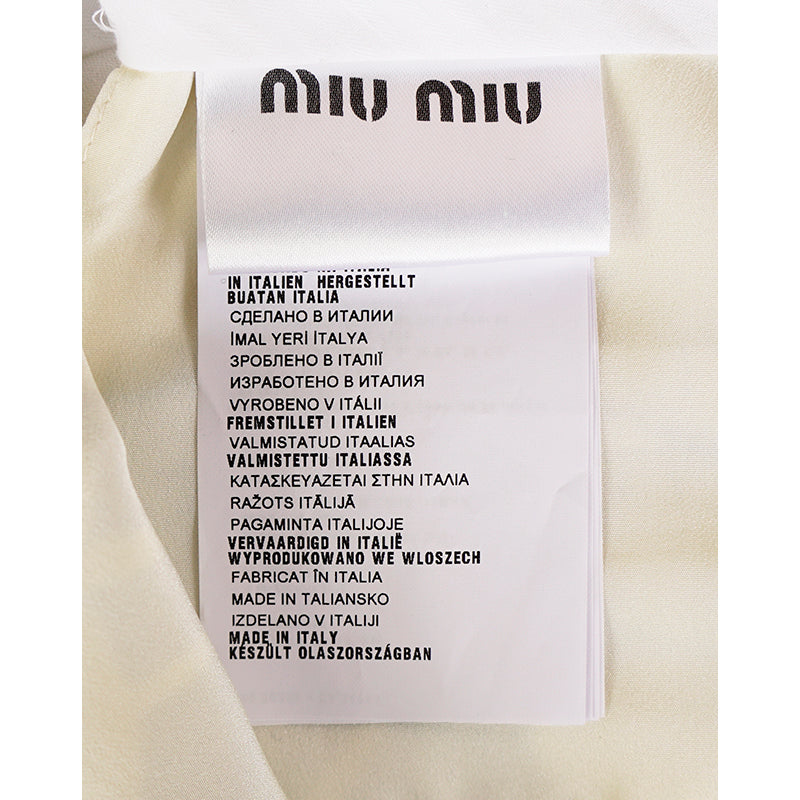 sz 42 NEW $1,260 MIU MIU Blue White Tropica Floral CROPPED SPRING SUMMER PANTS