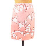 46 US 8 NEW $1,790 MIU MIU Pink White TROPICAL FLORAL PRINT Spring Summer SKIRT