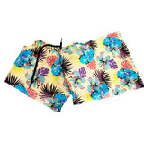 46 NEW $725 PRADA Men Floral Print RUBBER LOGO Swim Shorts TRUNKS & TRAVEL POUCH