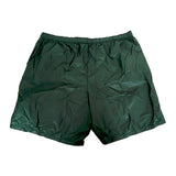 58 NEW $725 PRADA Men Green Nylon LINE-A LOGO Swim Shorts TRUNKS & TRAVEL POUCH