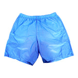 46 NEW $725 PRADA Men Blue Nylon LINE-A LOGO Swim Shorts TRUNKS & TRAVEL POUCH