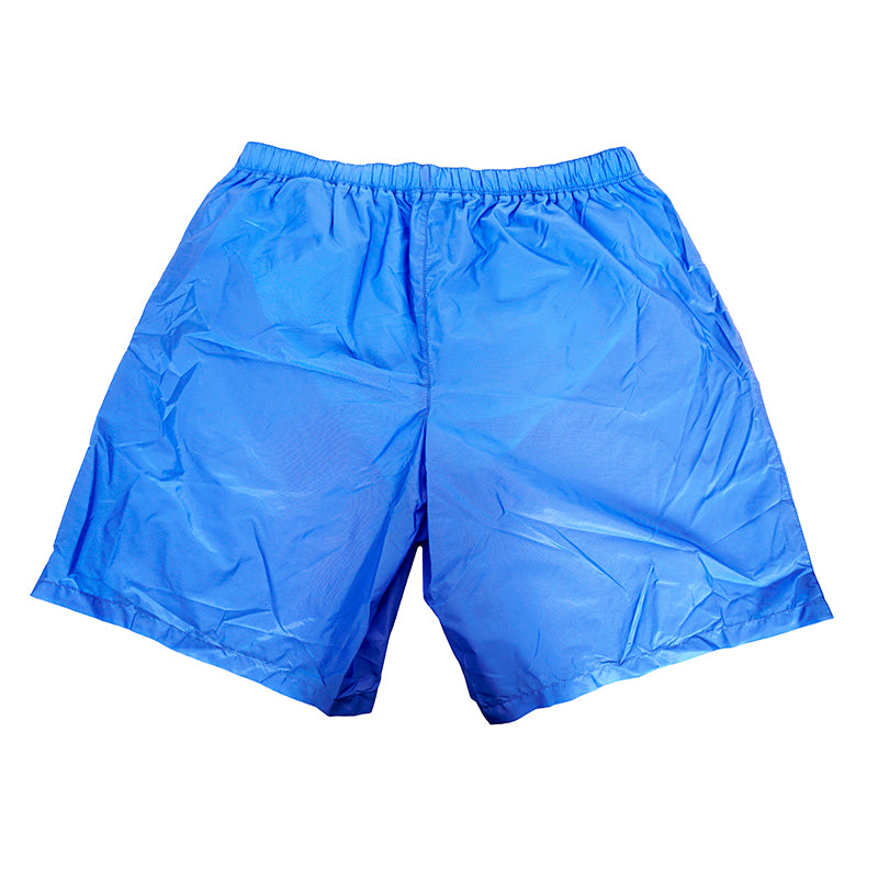 46 NEW $725 PRADA Men Blue Nylon LINE-A LOGO Swim Shorts TRUNKS & TRAVEL POUCH