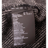 sz 40/46 NEW $1470 PRADA Black White Gray TWEED KNIT Wool Blend Sweater CARDIGAN L