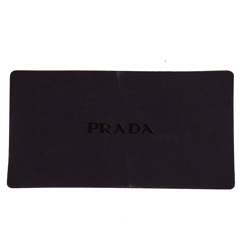NEW $650 PRADA Red Gray NYLON Saffiano Key Chain Trick BAG CHARM Zip POUCH NIB