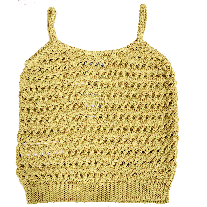 sz 38 NEW $1290 PRADA RUNWAY Acid Green CROCHET KNIT Resort LOGO in BACK TOP XS