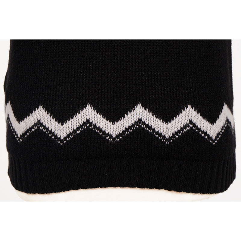 38 NEW $1,690 PRADA Black White 100% CASHMERE Modern Sleeveless KNIT TOP VEST XS