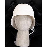 S NEW $775 PRADA Woman's RUNWAY White Cotton SAILOR Cap Spring Summer BUCKET HAT