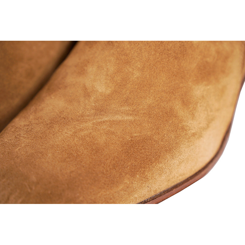 37 NEW $895 SAINT LAURENT Camel Brown Suede Leather West Jodhpur 40 Ankle BOOTS