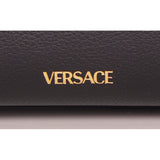 NEW $2,125 VERSACE RUNWAY Black Leather LA MEDUSA CHAIN Small TOTE BAG & STRAP