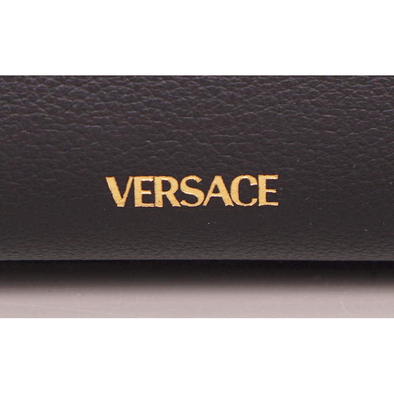 NEW $2,125 VERSACE RUNWAY Black Leather LA MEDUSA CHAIN Small TOTE BAG & STRAP