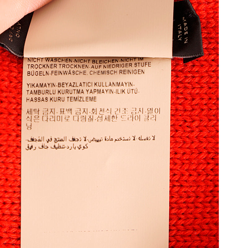 NEW $795 VERSACE Jim Dine Artist Collab LOVE VERSACE Black 100% Wool HEART SCARF