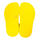 36.5 37 & 38 NEW $450 VERSACE Woman's Yellow Pool Slides GOLD MEDUSA Logo Palazzo SANDALS