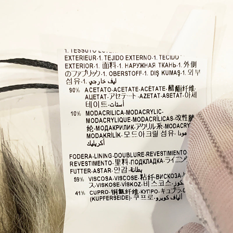 NEW $795 VERSACE RUNWAY Realistic Leopard Print FAUX FUR STOLE 54" x 9" SCARF