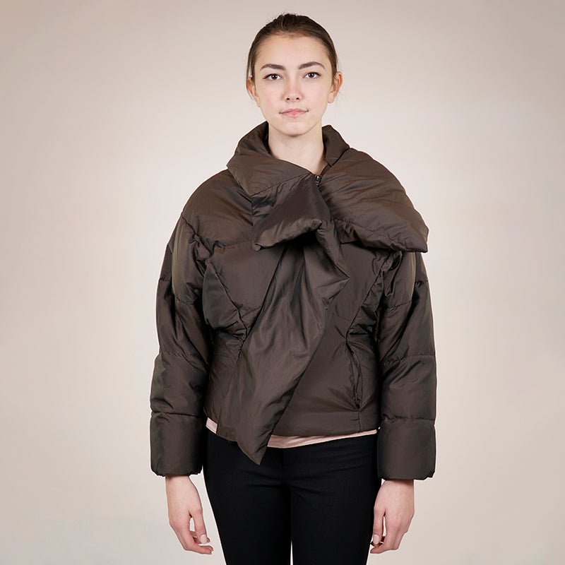 sz 38 NEW VINTAGE VIVIENNE WESTWOOD ANGLOMANIA Brown Puffer Avant-garde JACKET