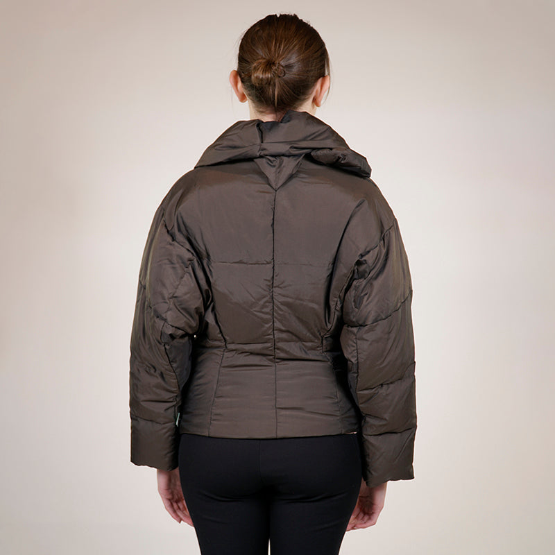 sz 38 NEW VINTAGE VIVIENNE WESTWOOD ANGLOMANIA Brown Puffer Avant-garde JACKET