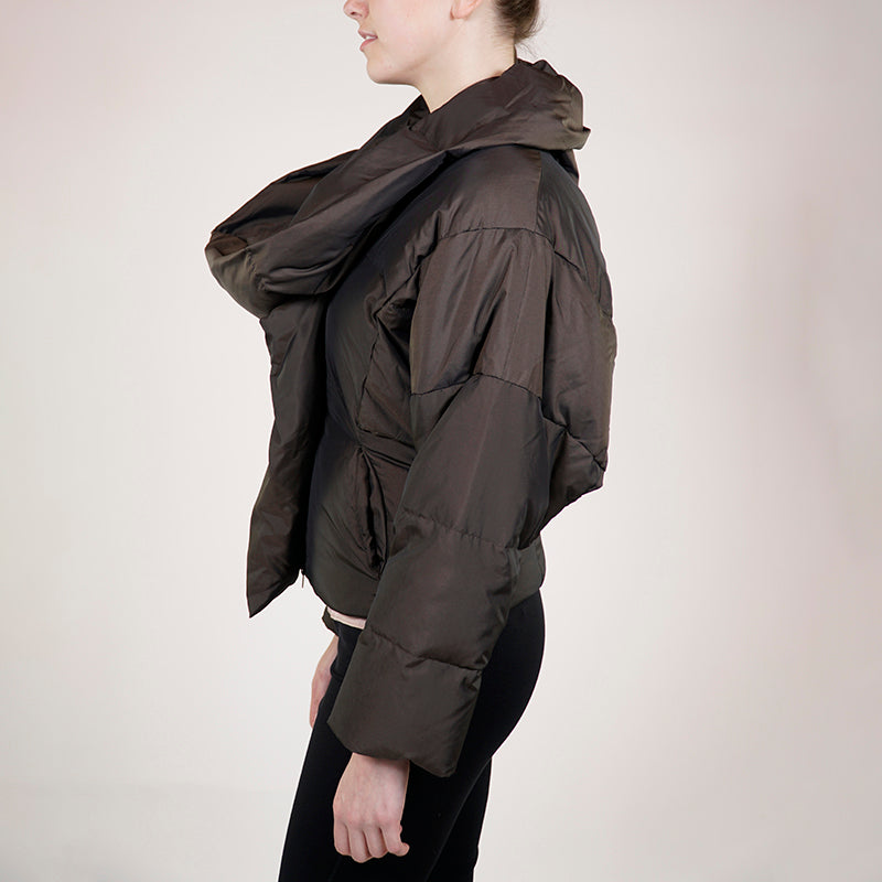 sz 38 NEW VINTAGE VIVIENNE WESTWOOD ANGLOMANIA Brown Puffer Avant-garde JACKET