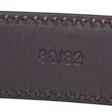 80/32 NEW $495 VERSACE Men's Black Saffiano Leather RED ROCKER LOGO Classic BELT