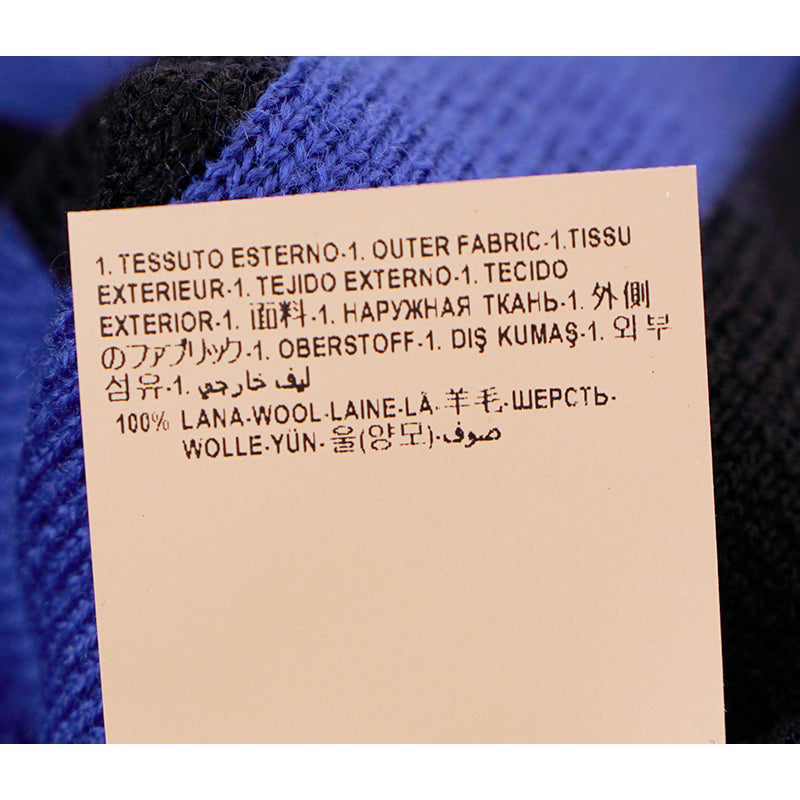 NEW $495 VERSACE Black Blue LA GRECA GREEK KEY MEDUSA LOGO Knit Wool Long SCARF