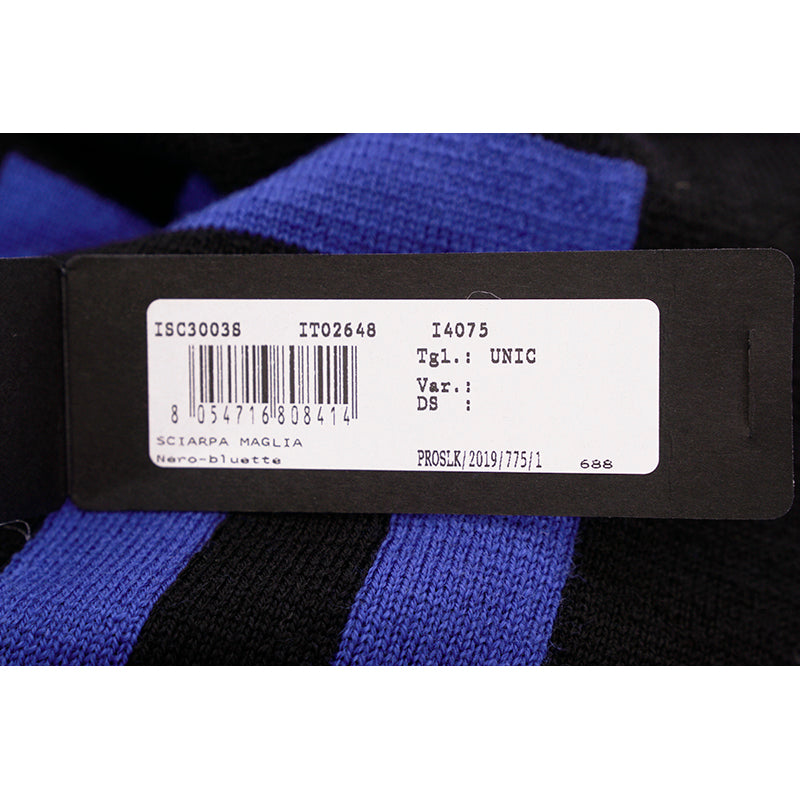 NEW $495 VERSACE Black Blue LA GRECA GREEK KEY MEDUSA LOGO Knit Wool Long SCARF