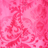 3XL (53) NEW $1,250 VERSACE RUNWAY Men's Pink MEDUSA LOGO JACQUARD Baroque SHIRT