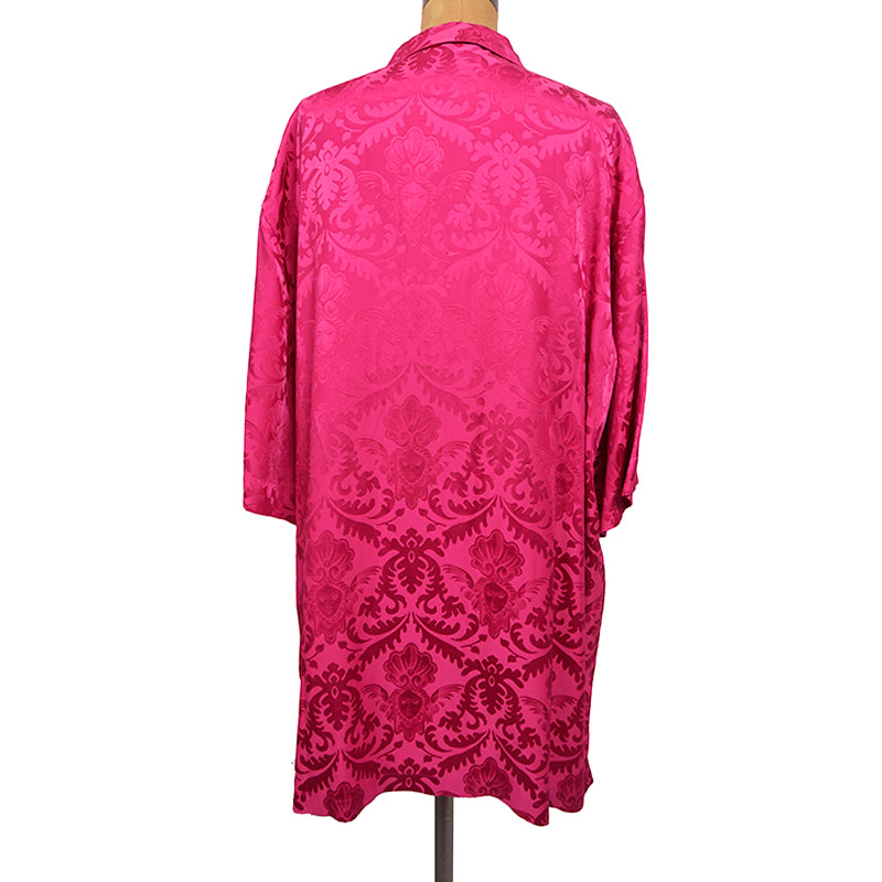 3XL (53) NEW $1,250 VERSACE RUNWAY Men's Pink MEDUSA LOGO JACQUARD Baroque SHIRT