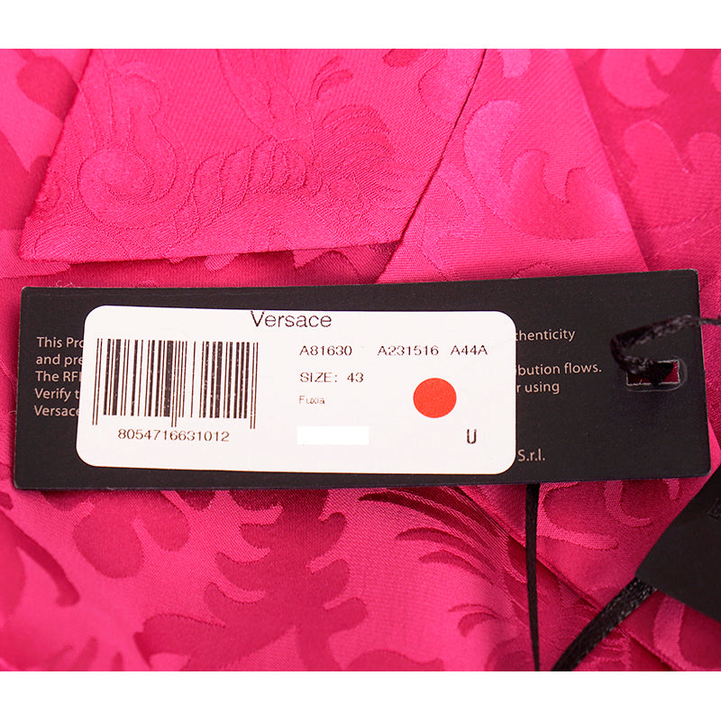 3XL (53) NEW $1,250 VERSACE RUNWAY Men's Pink MEDUSA LOGO JACQUARD Baroque SHIRT