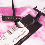 38/40 NEW $650 VERSACE Magenta White TIE DIE Cotton MEDUSA LOGO Sleeveless TANK TOP