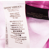 38/40 NEW $650 VERSACE Magenta White TIE DIE Cotton MEDUSA LOGO Sleeveless TANK TOP