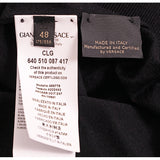 48 M NEW $925 VERSACE Men's Black 100% WOOL Thin Knit V Neck MEDUSA LOGO SWEATER