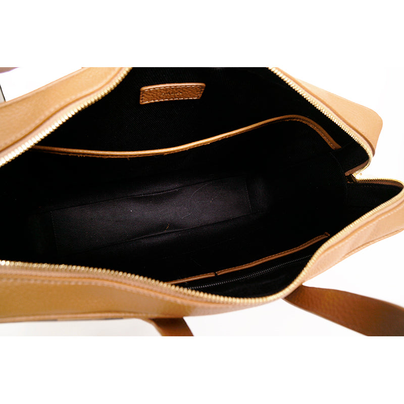 NEW $1,190 BALLY Camel Coated Canvas & Leather PENNANT Monogram Briefcase BAG