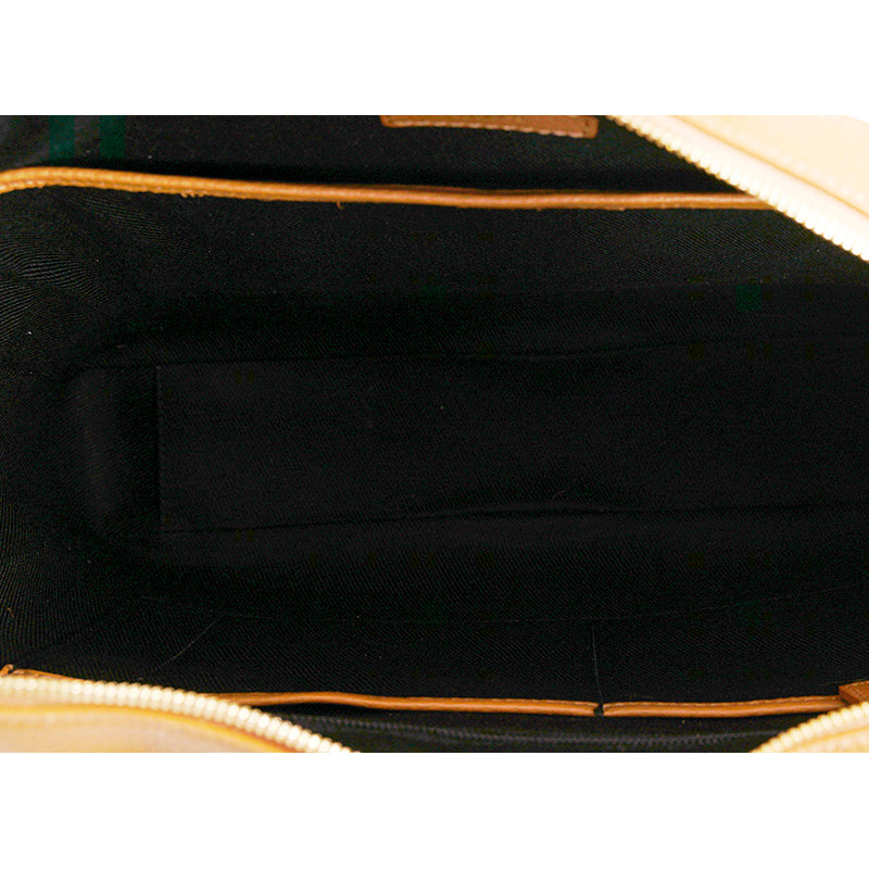 NEW $1,190 BALLY Camel Coated Canvas & Leather PENNANT Monogram Briefcase BAG