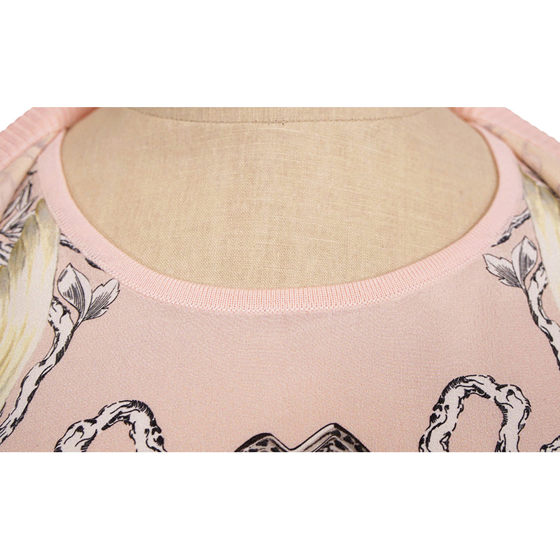 NEW $1,690 ROBERTO CAVALLI 2020 Resort HYBRID ANIMALS Layered Silk Wool CARDIGAN