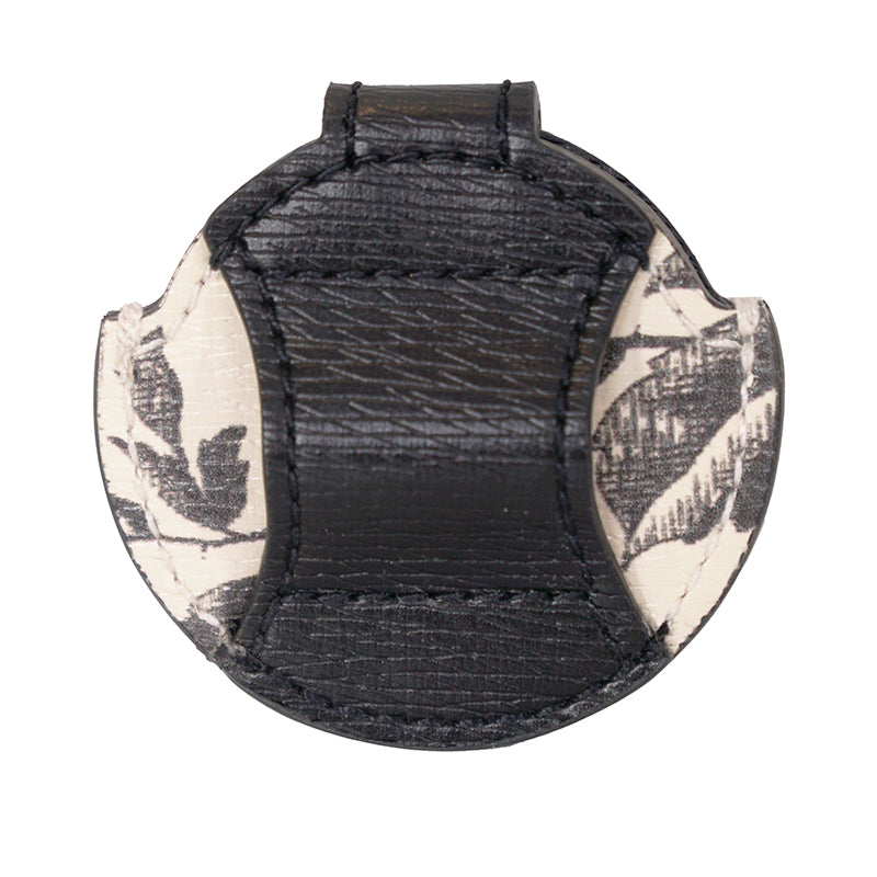NEW $210 GUCCI Black White HERBARIUM Butterfly Floral Print Pet AIRTAG CASE NIB