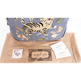 NEW $1500 GUCCI JUNIOR X Oshkosh B'gosh COLLAB Stripe WHITE TIGER Backpack BAG