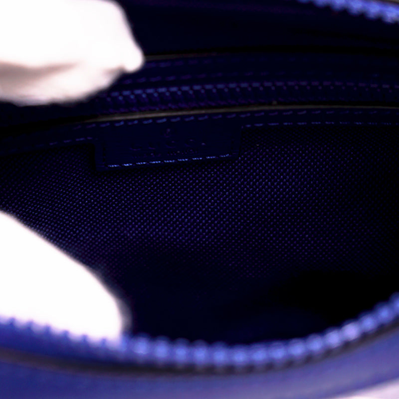 NEW $1,395 GUCCI Chinese New Year DRAGON GG LOGO Blue Leather CAMERA BAG NIB