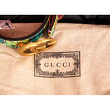 90/36 NEW $595 GUCCI Pineapple Double G Gold MARMONT GG LOGO BUCKLE Unisex Belt