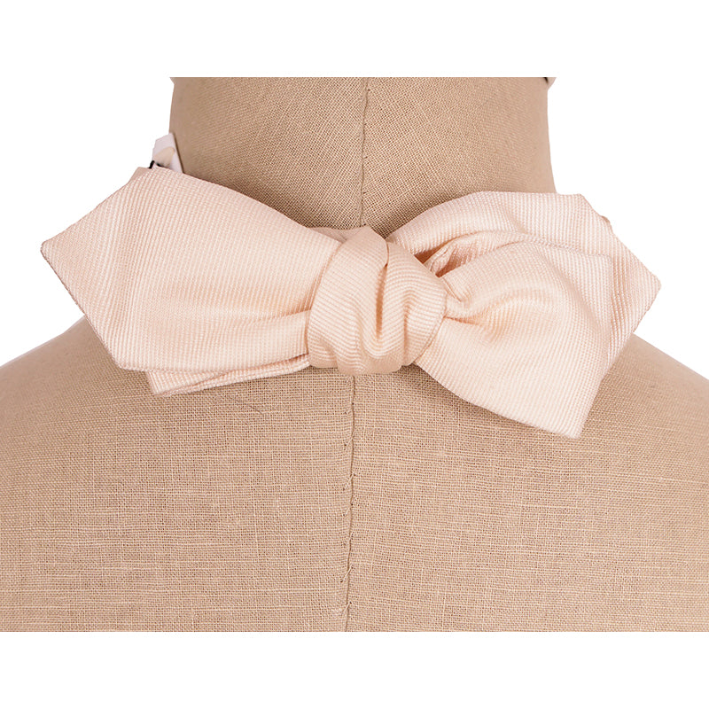 NEW $250 GUCCI VINTAGE Men's Cream PRINCE ULRICH Adjustable FORMAL BOW TIE NWT