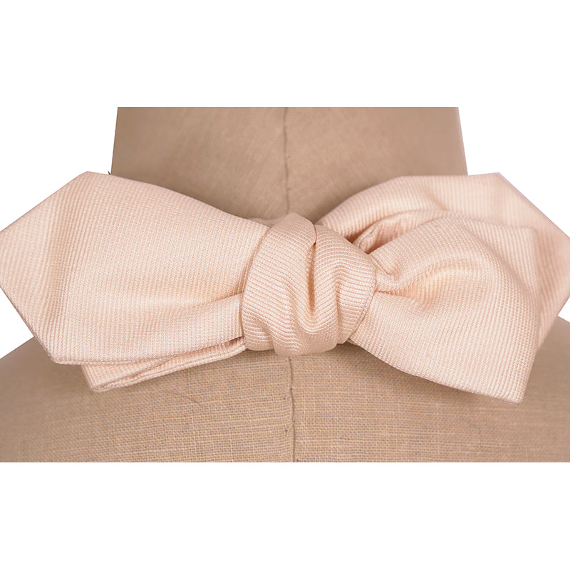 NEW $250 GUCCI VINTAGE Men's Cream PRINCE ULRICH Adjustable FORMAL BOW TIE NWT
