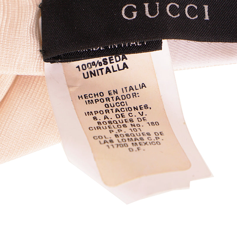 NEW $250 GUCCI VINTAGE Men's Cream PRINCE ULRICH Adjustable FORMAL BOW TIE NWT