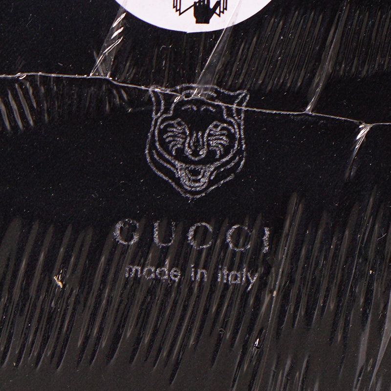 NEW $395 GUCCI Black Metal Container Freesia FLORA FLORAL PRINT Wax CANDLE & LID