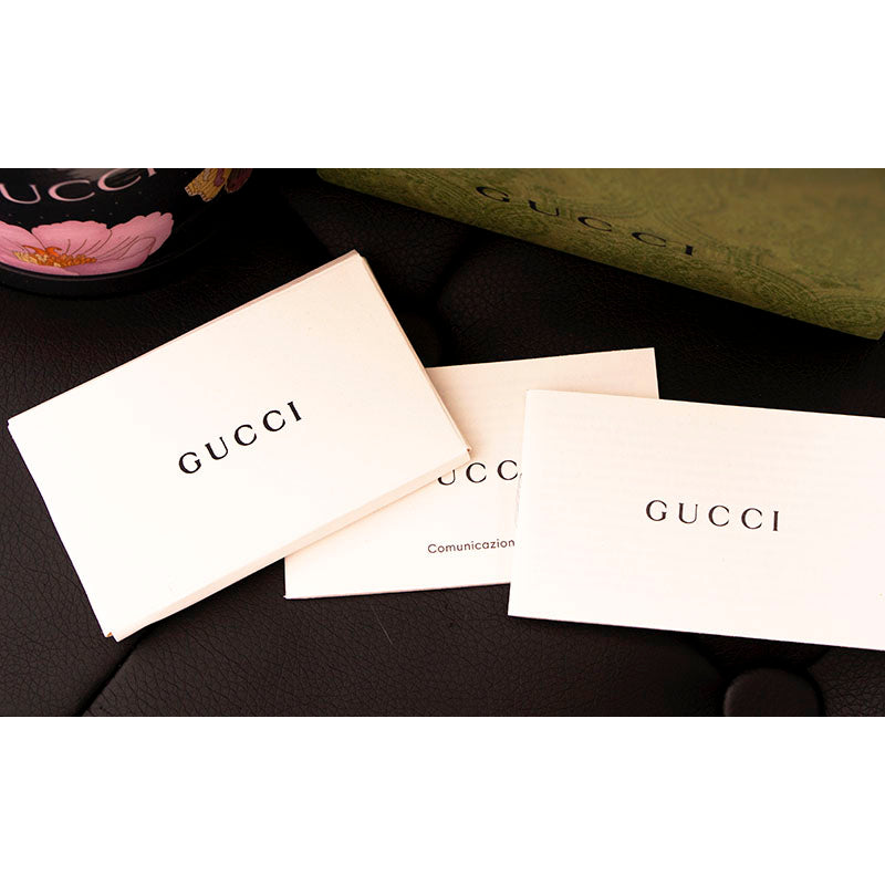 NEW $395 GUCCI Black Metal Container Freesia FLORA FLORAL PRINT Wax CANDLE & LID