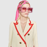 40 NEW $4890 GUCCI RUNWAY Ivory RED DRAGON BEE Silk Wool Double-Breasted JACKET