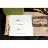 NEW $410 GUCCI Green Brown Black Demetra MOD GG Cascade Pencil CASE TRAVEL POUCH