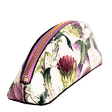 NEW $410 GUCCI Purple Thistle Herbarium FLORA FLORAL Pencil CASE TRAVEL POUCH