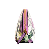 NEW $410 GUCCI Purple Thistle Herbarium FLORA FLORAL Pencil CASE TRAVEL POUCH