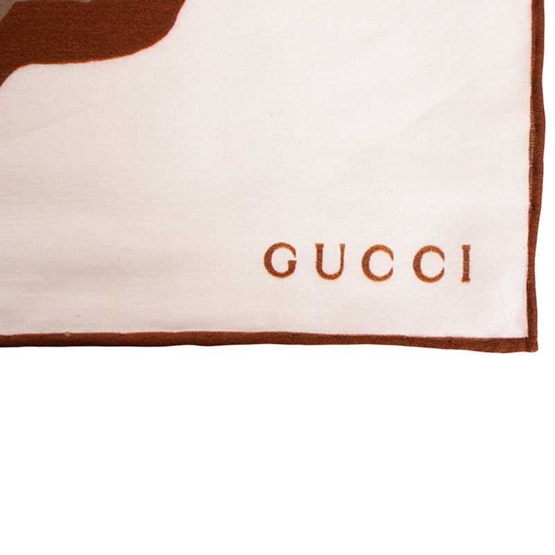 NEW $595 GUCCI Cotton FLORA FLORAL PRINT Handkerchief SET 3 POCKET SQUARE SCARF!