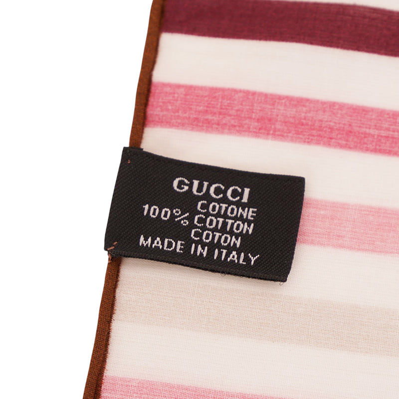 NEW $595 GUCCI Cotton FLORA FLORAL PRINT Handkerchief SET 3 POCKET SQUARE SCARF!