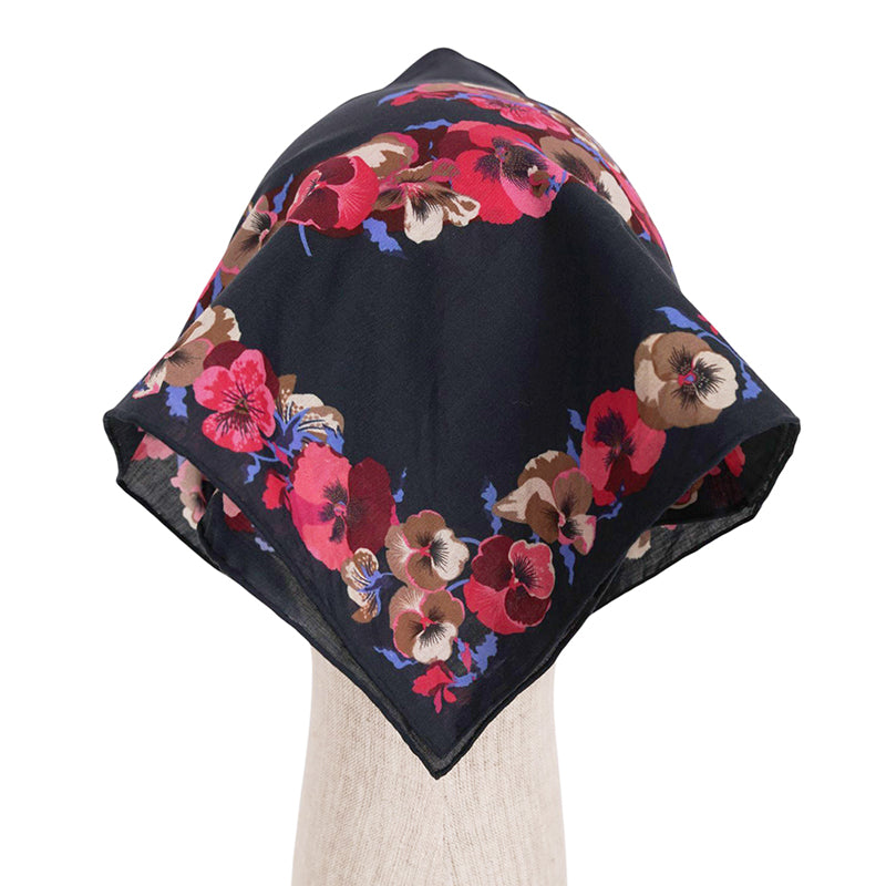 NEW $595 GUCCI Cotton FLORA FLORAL PRINT Handkerchief SET 3 POCKET SQUARE SCARF